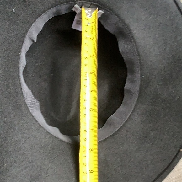 Nordstrom Wool Wide Brim Cloche Fedora Chain Hat - Picture 6 of 9